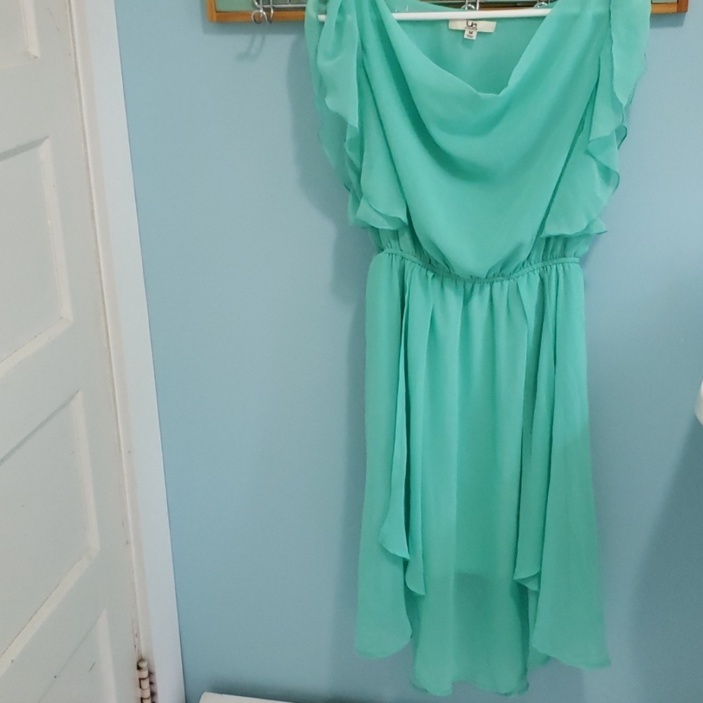 Mint green flowy dress